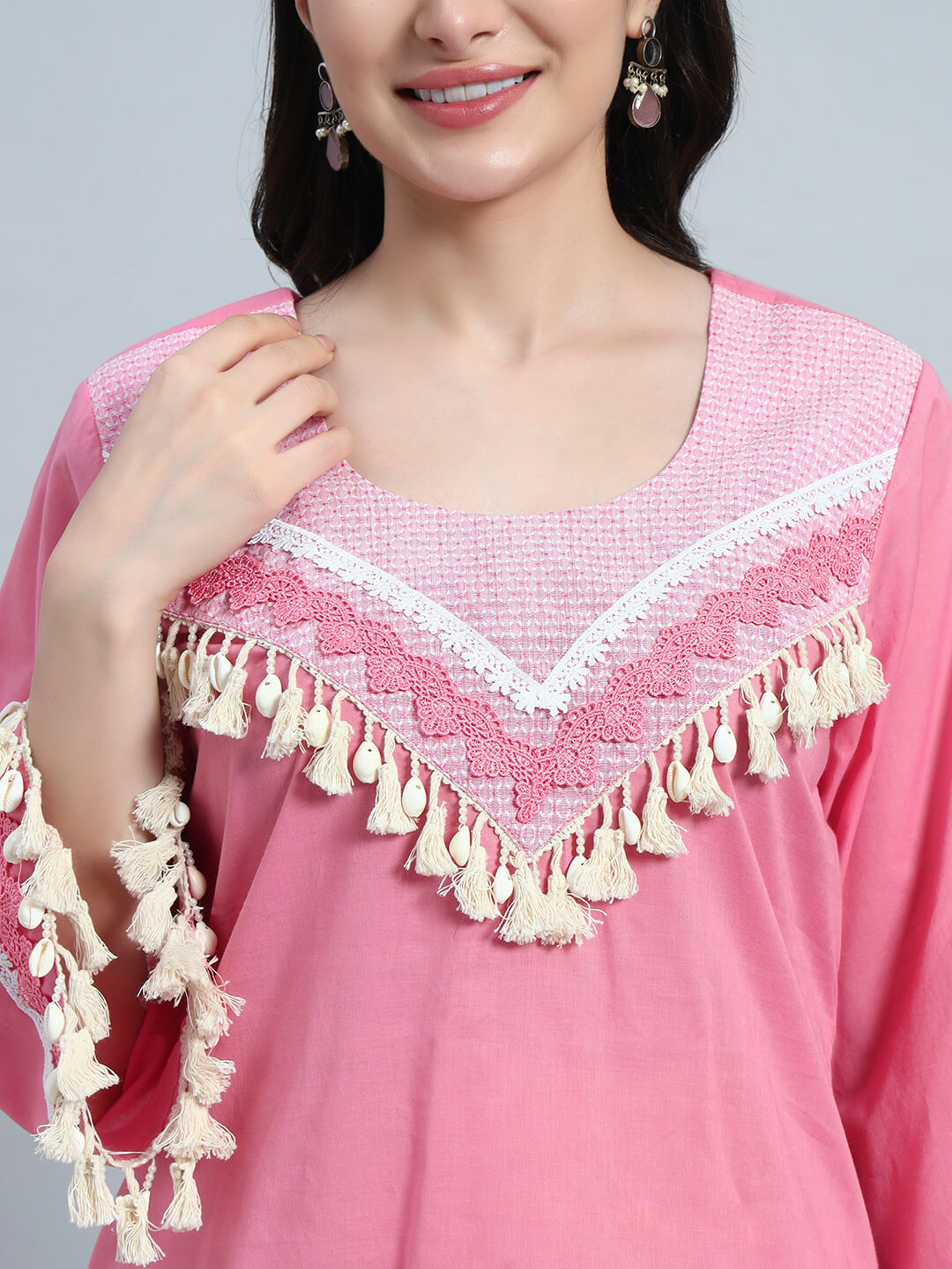 Cambric Cotton kurta with Farsi Salwar