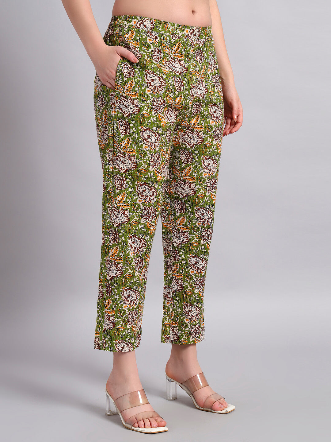 Cambric Cotton Kurta with Hand Block Cotton Pant