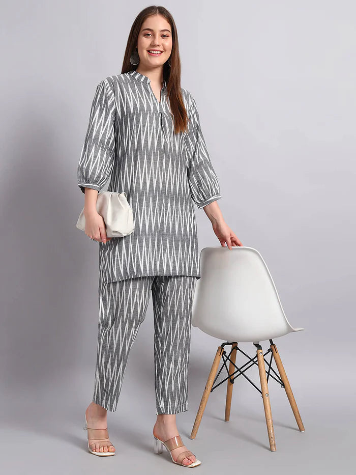 Ikat Cotton Coord Set