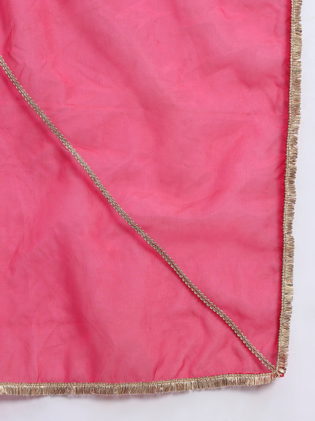 Chinnon Shibori Anarkali Kurta Set with Organza Dupatta