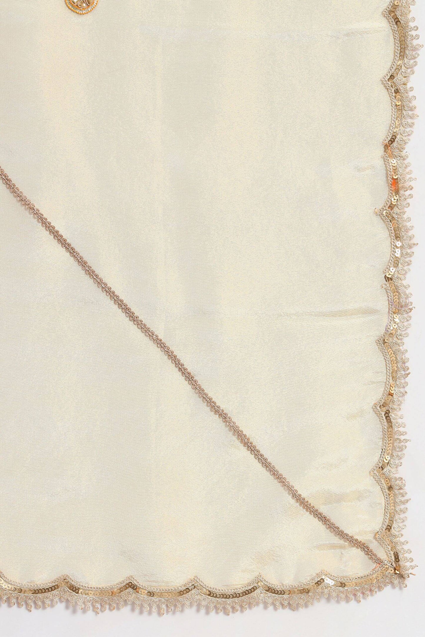 Silk Long Kurta Set with Tissue Silk Dupatta