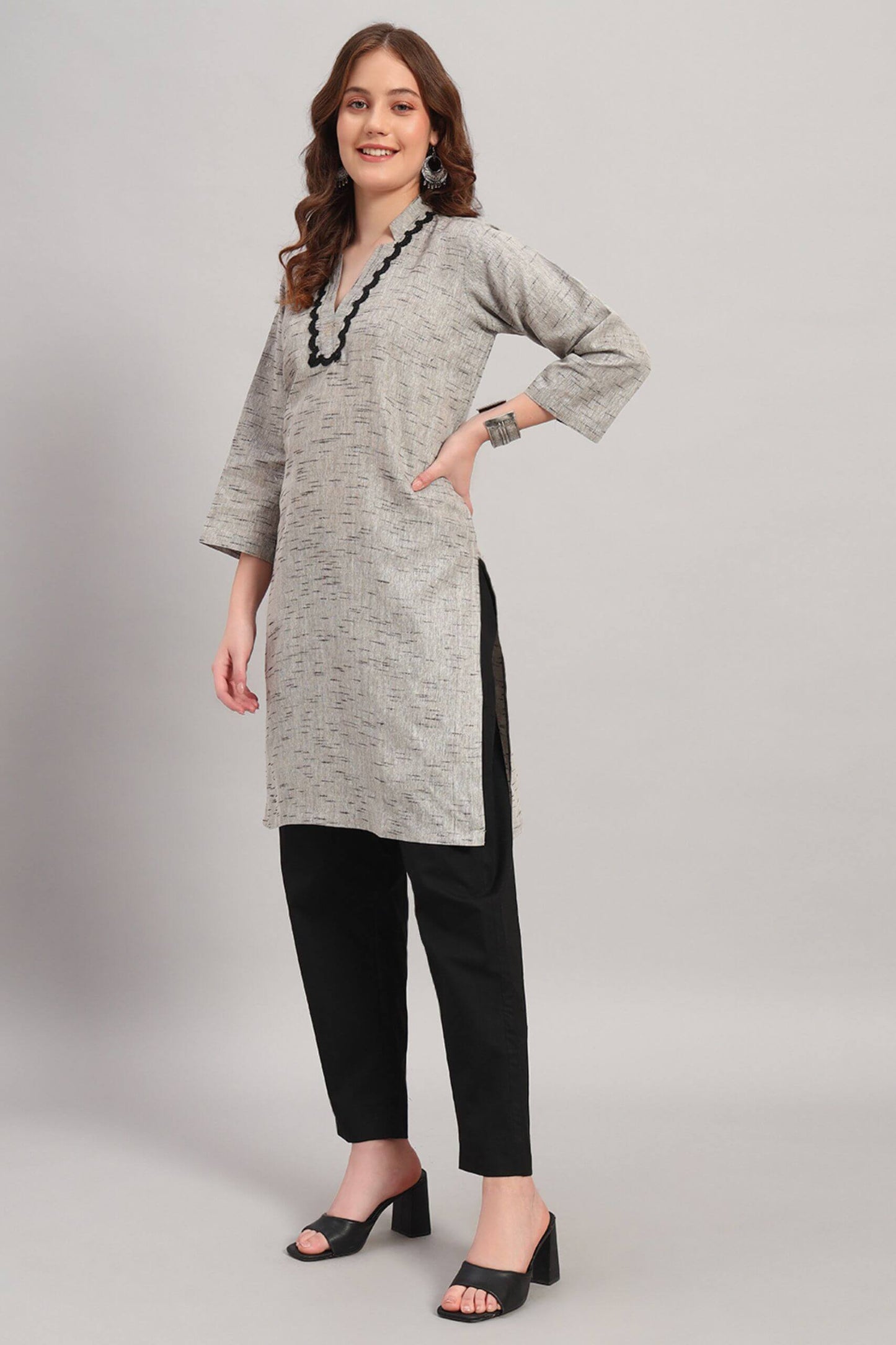 Khadi Cotton Kurta Set