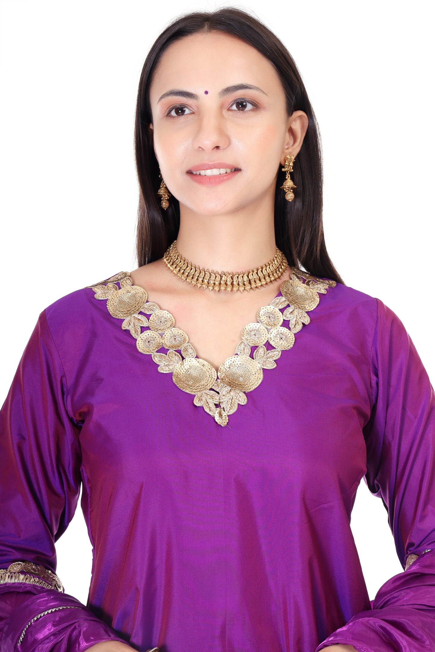 silk sharara set with orgenzza dupatta