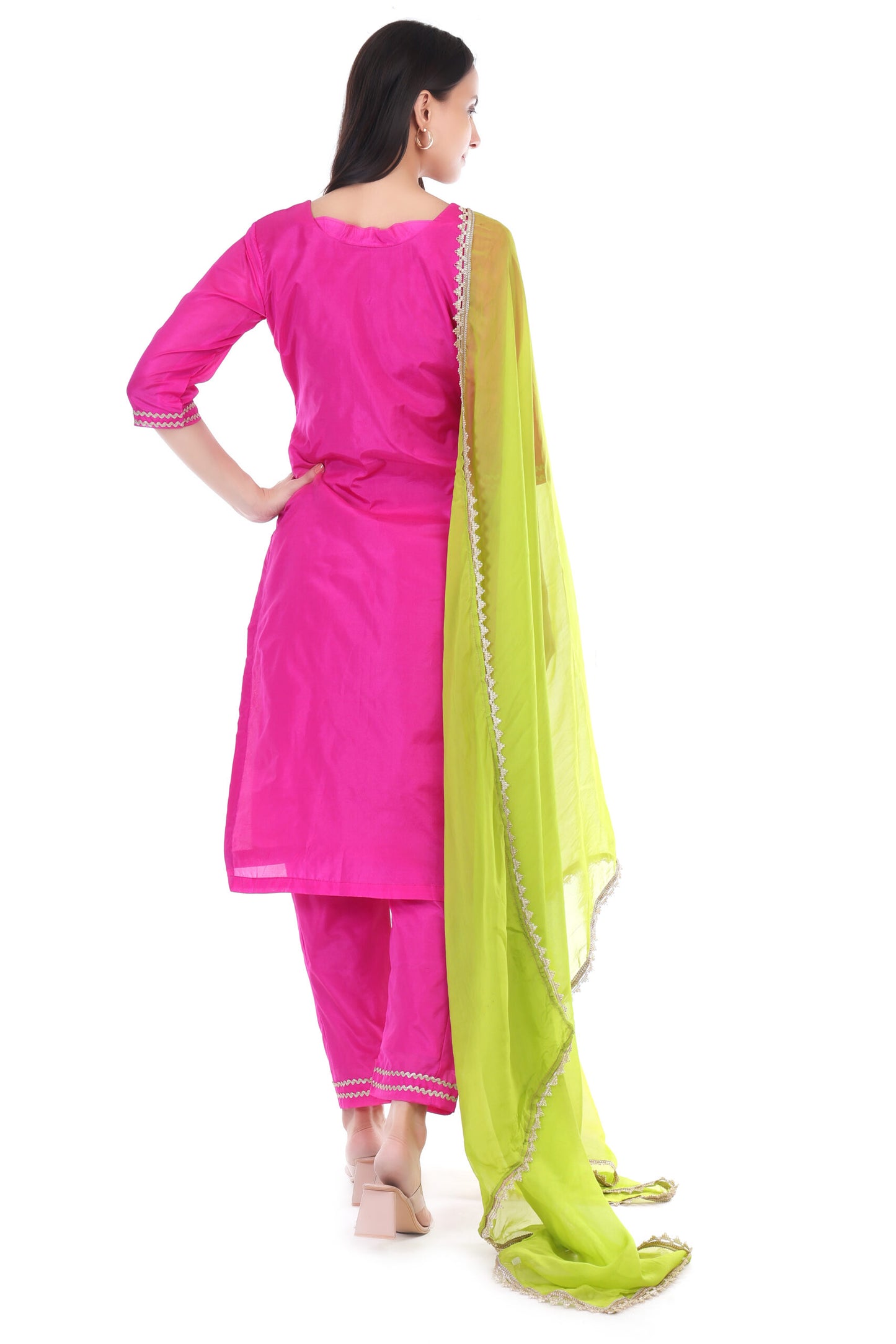 Silk kurta set with dupatta