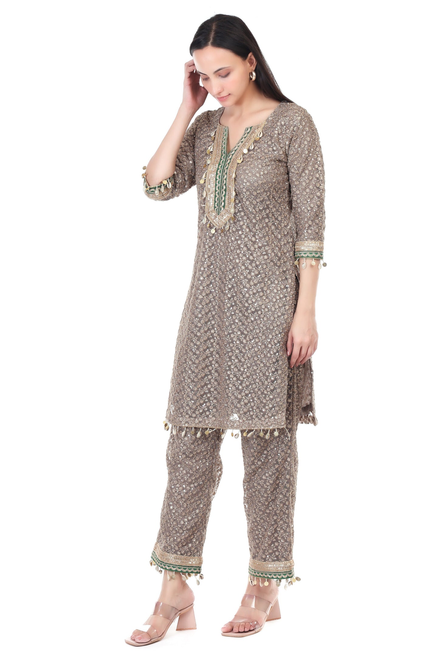 Embroided kurta set