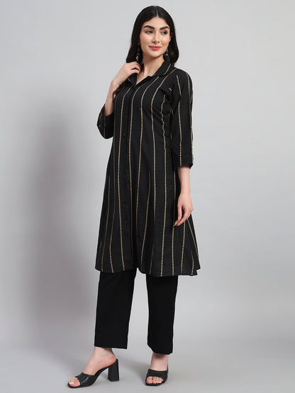 Cotton A-Line Kurta Set