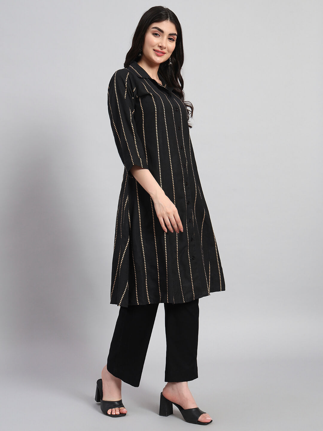 Cotton A-Line Kurta Set