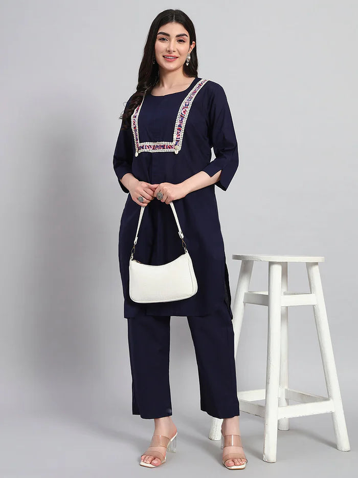 Cambric Cotton Kurta Set