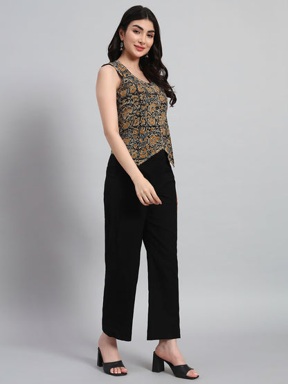 Cotton Kalamkari Basket Top with Pant