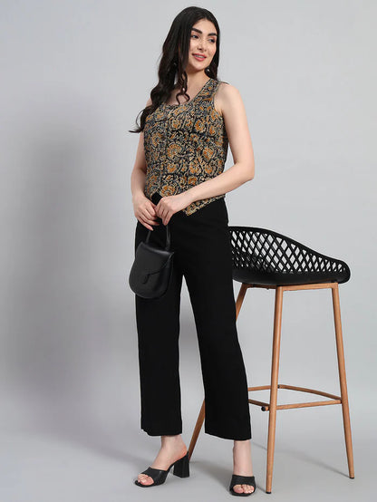 Cotton Kalamkari Basket Top with Pant