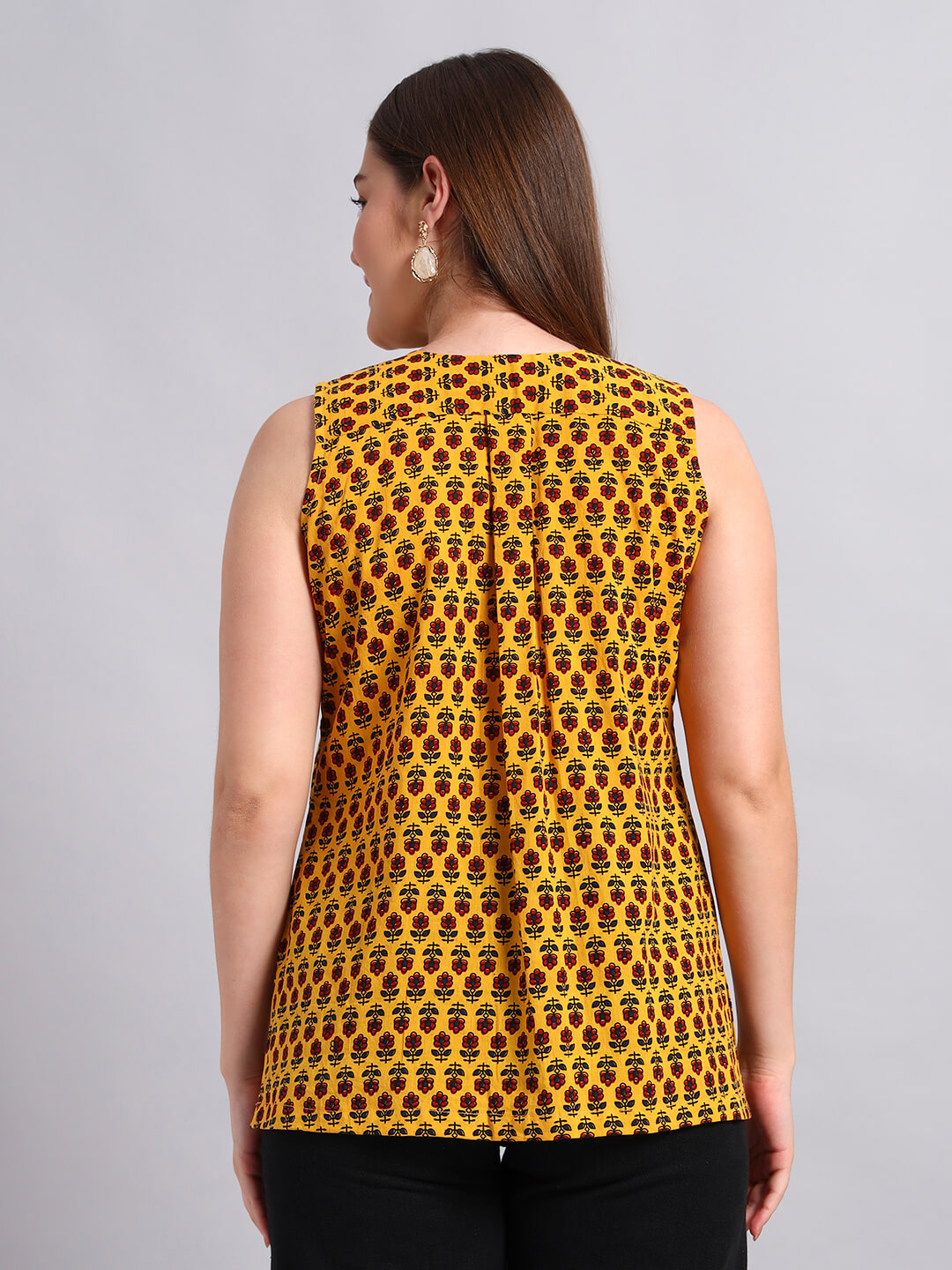 Cotton Ajrak Short Kurta