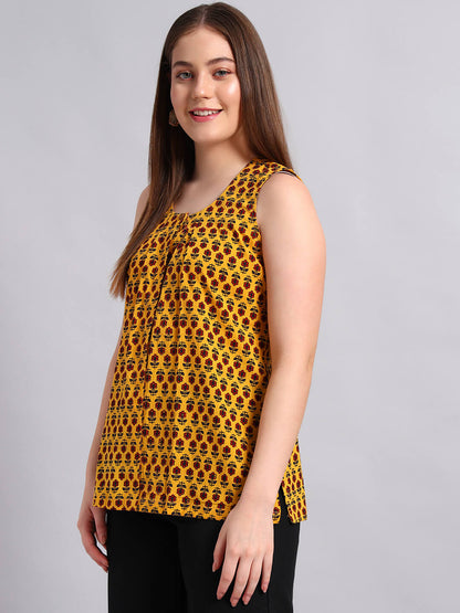 Cotton Ajrak Short Kurta