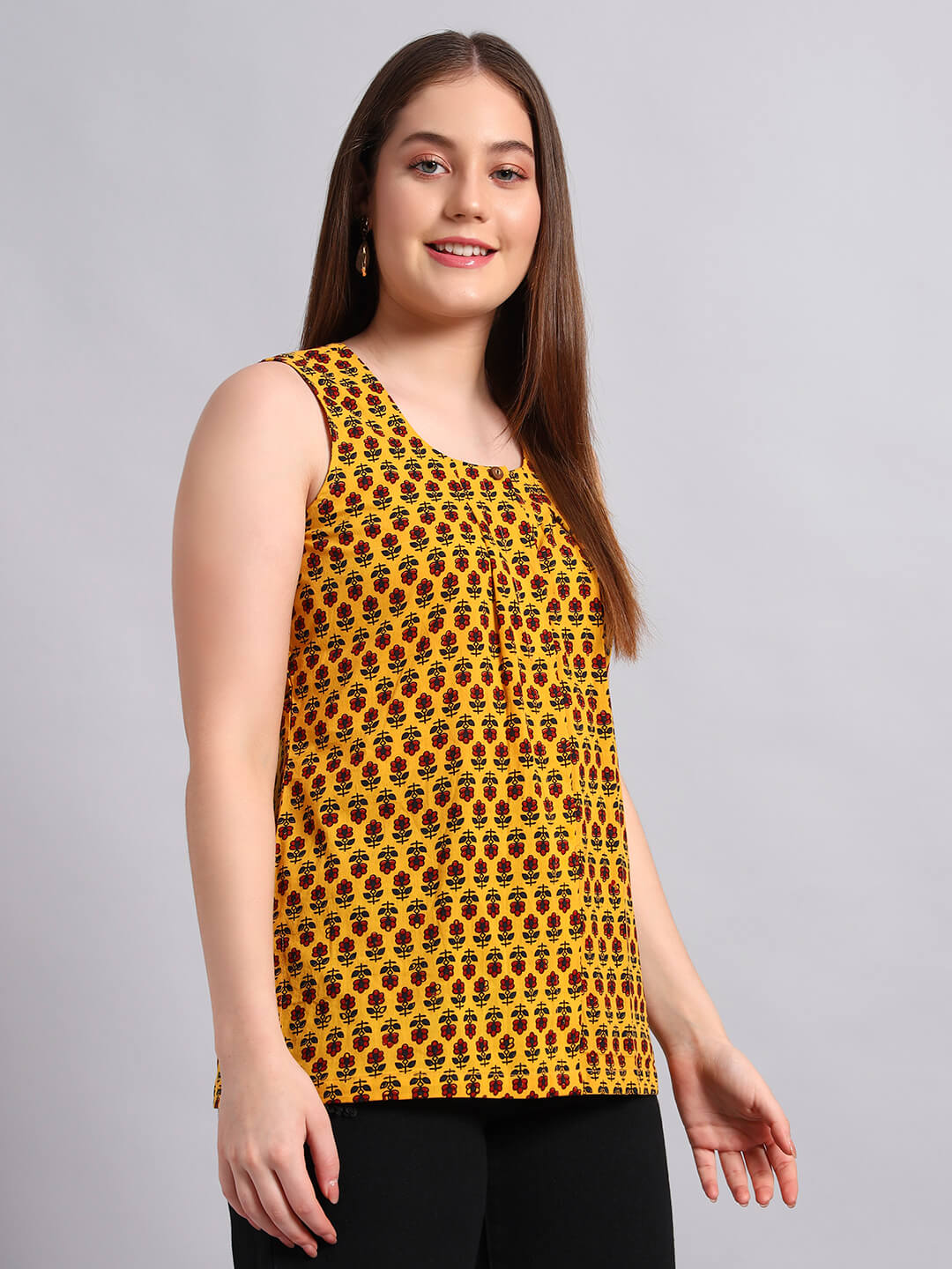 Cotton Ajrak Short Kurta