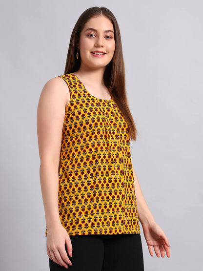 Cotton Ajrak Short Kurta