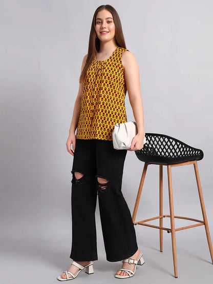 Cotton Ajrak Short Kurta