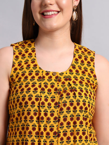 Cotton Ajrak Short Kurta