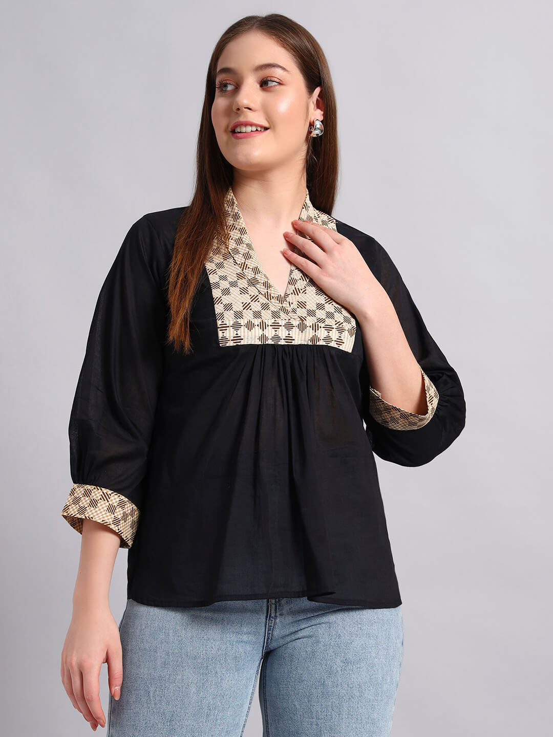 Cotton Kurti with Yoke
