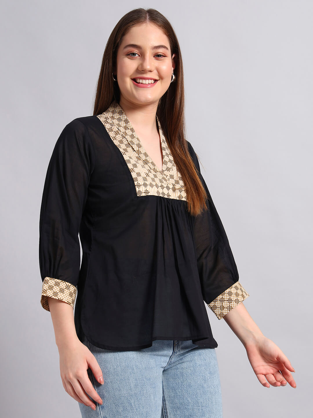 Cotton Kurti with Yoke
