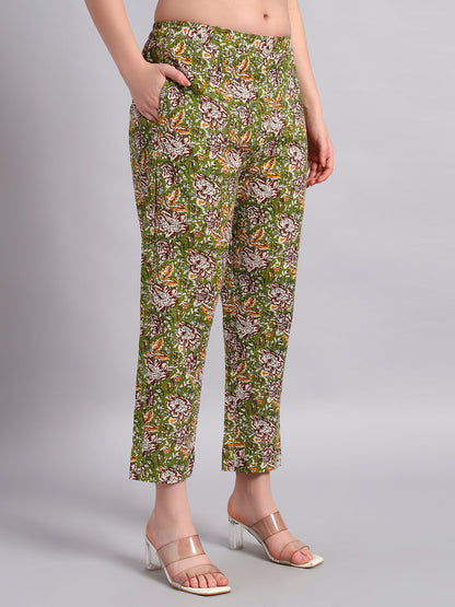 Cambric Cotton Kurta with Hand Block Cotton Pant