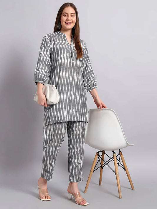 Ikat Cotton Coord Set