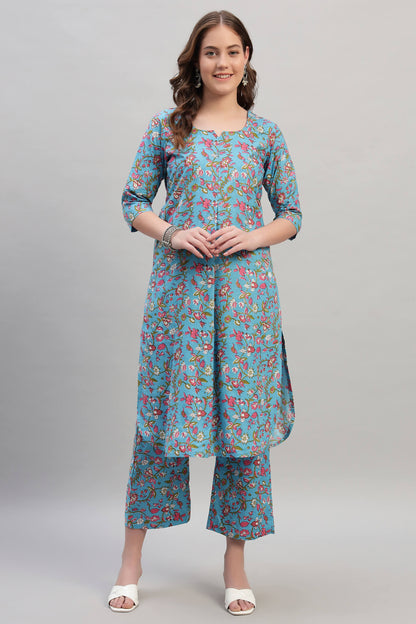 Hand Block Cotton Coord Set