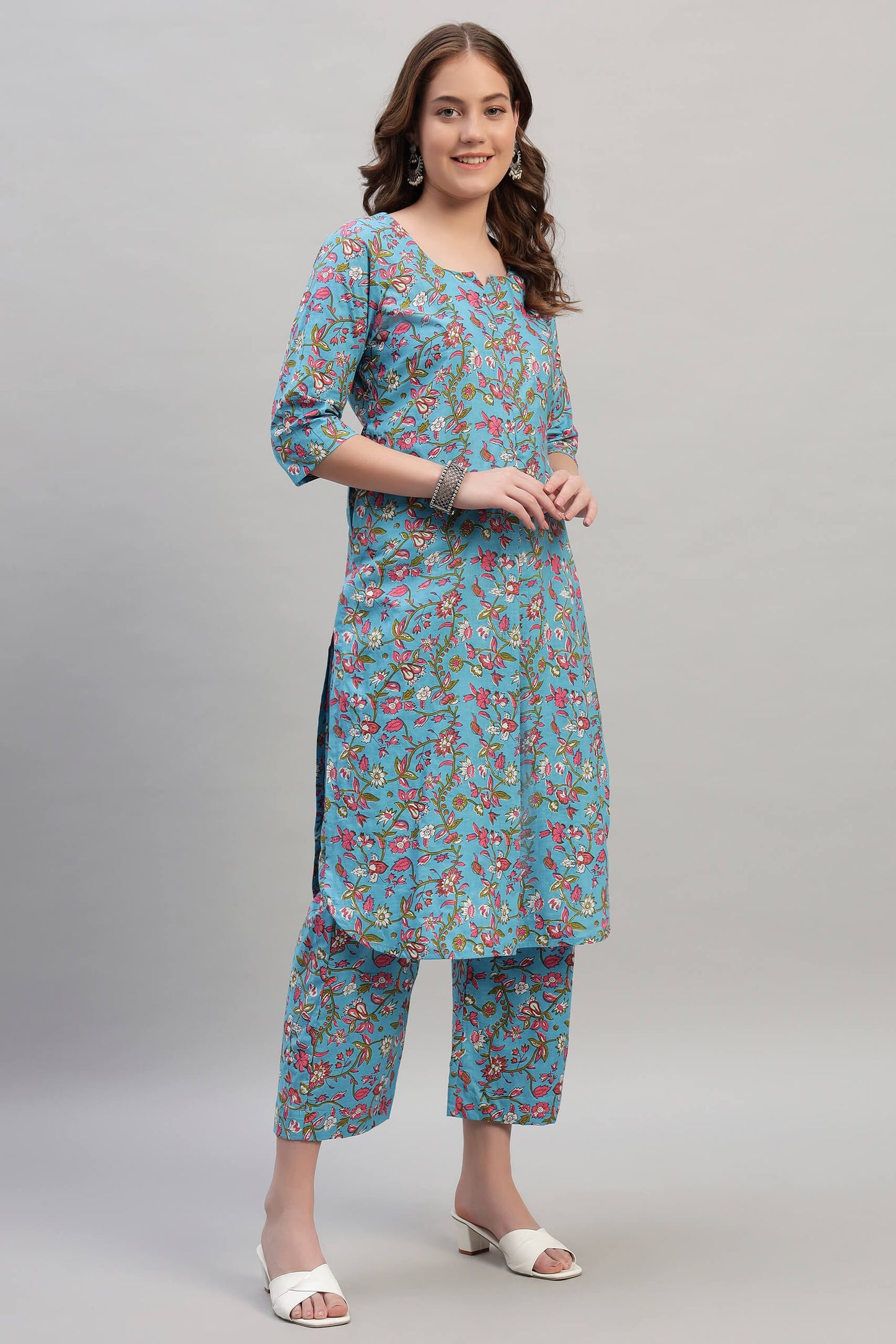 Hand Block Cotton Coord Set