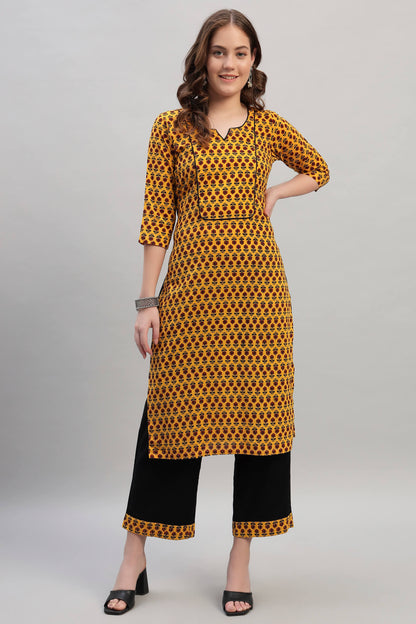 Ajrak Cotton Kurta Set