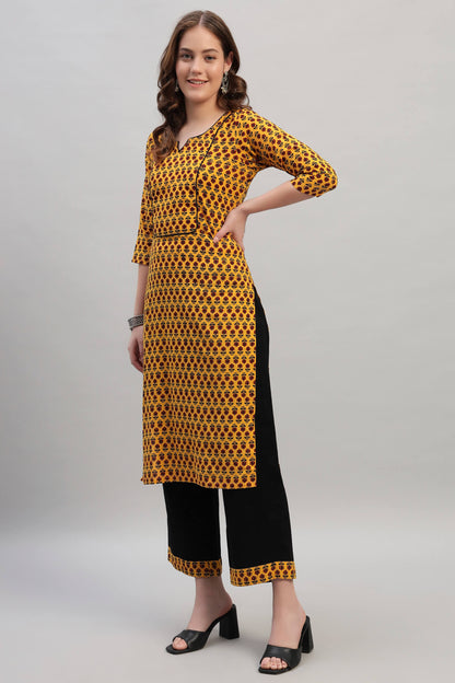 Ajrak Cotton Kurta Set