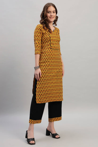 Ajrak Cotton Kurta Set