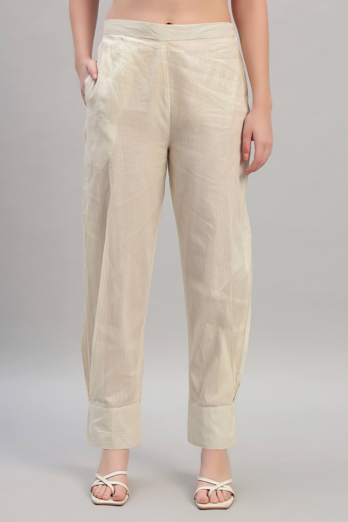 Cambric Cotton Kurta with Afghani Pant