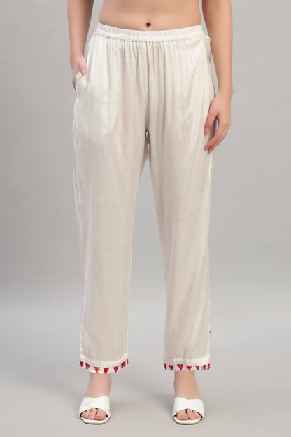 Dola Silk A-Line Kurta Set with Kotadoria Dupatta