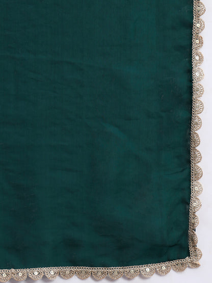 Crush Tissue Silk Sharara Set with Dupatta