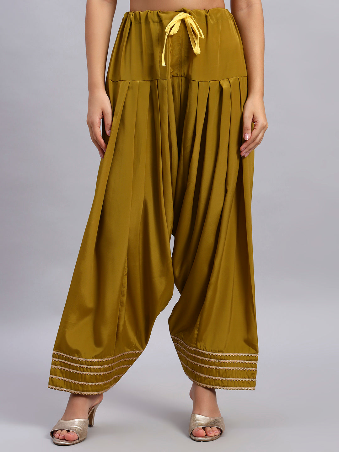 Crepe Silk Kurta and Farsi Salwar with Organza Dupatta