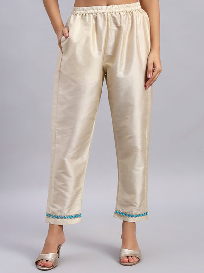 Crepe Silk Anarkali Kurta Set with Tissue Silk Dupatta