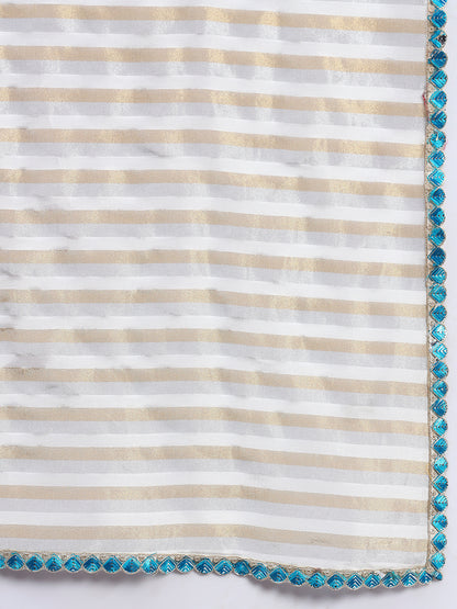 Crepe Silk Anarkali Kurta Set with Tissue Silk Dupatta