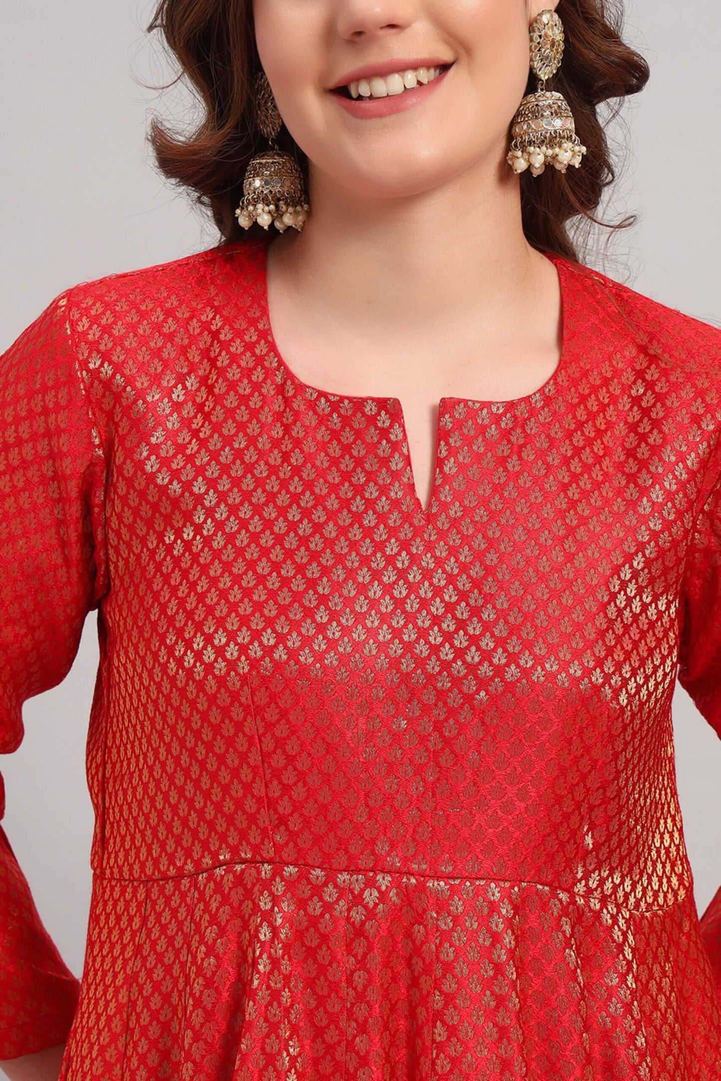 Banarasi Brocade Anarkali Kurta Set