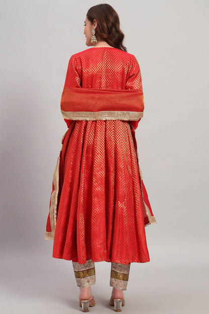 Banarasi Brocade Anarkali Kurta Set