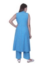 Blue Handloom Cotton Kurti set
