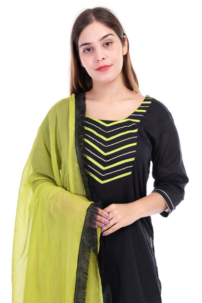 Cotton sharara set with dupatta