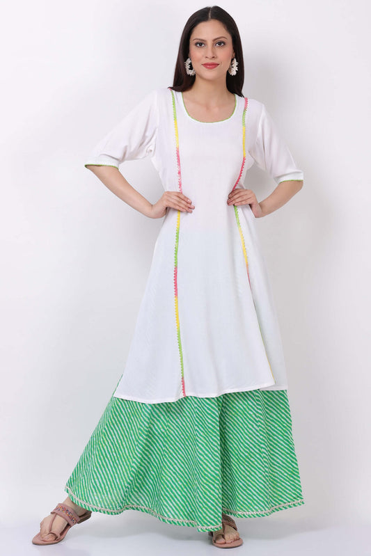 Cotton Skirt Kurti Set