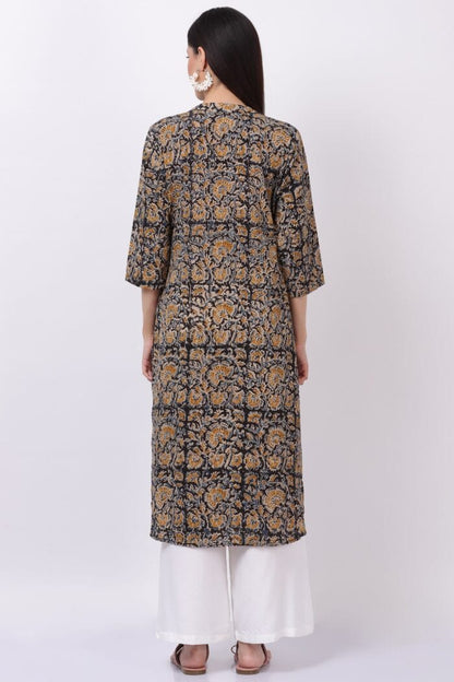 Cotton kalamkari kurti with palazzo