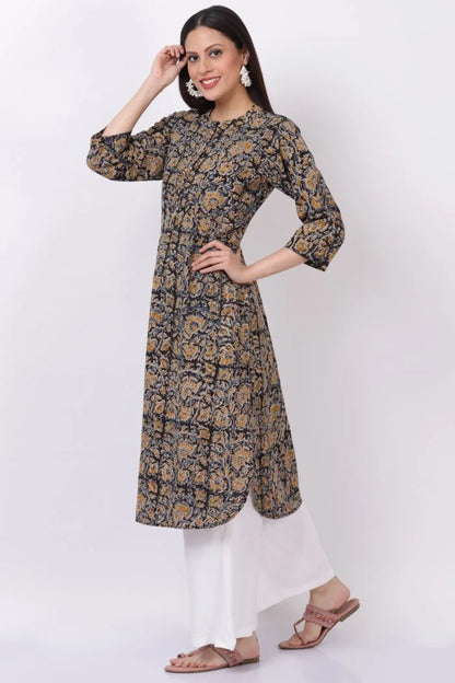 Cotton kalamkari kurti with palazzo