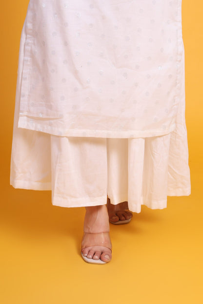 Cotton Noodle Strap kurta with Sharara Pant