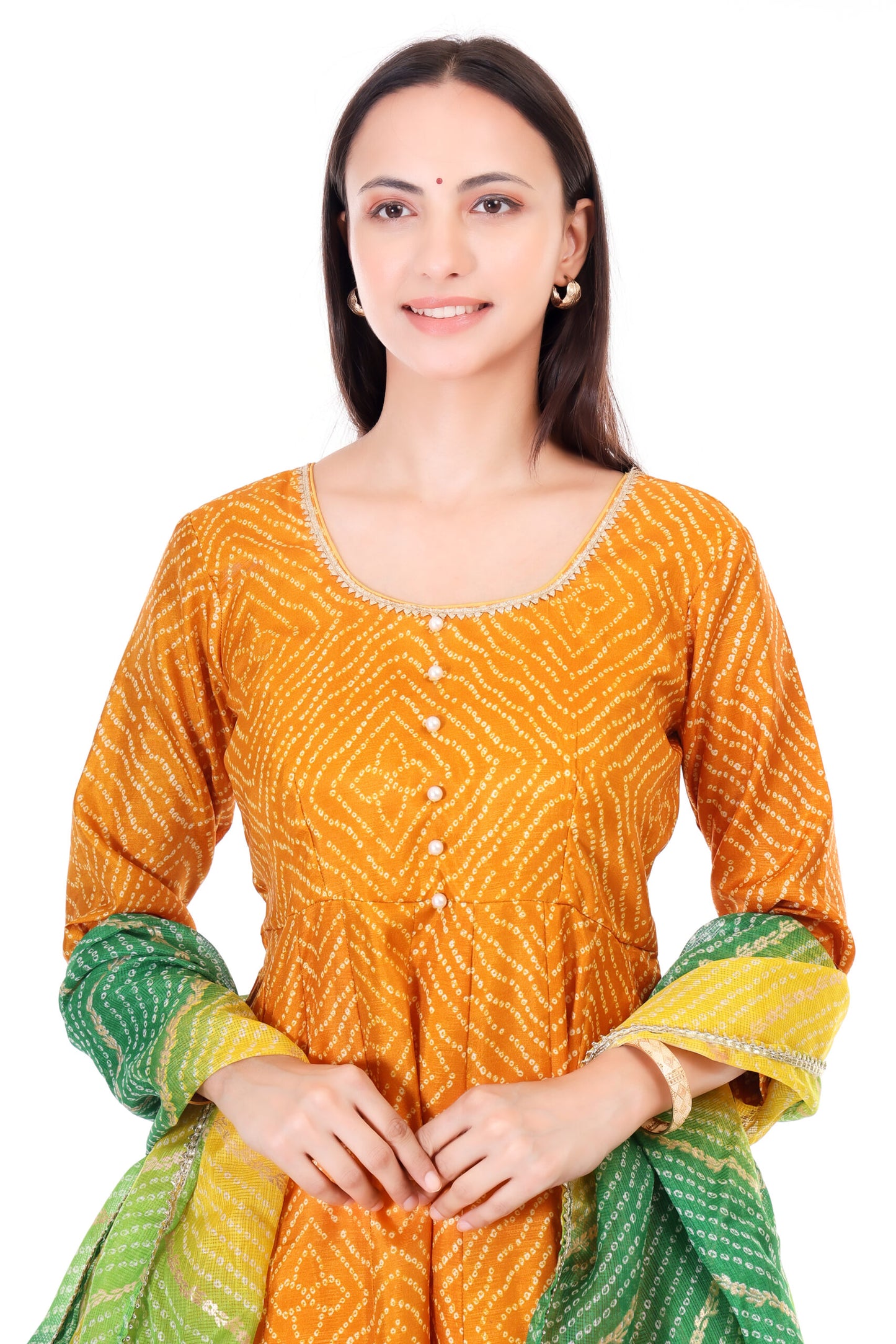 Taffeta Silk Anarkali Set with Dupatta