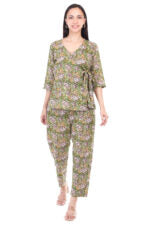 Handblock cotton coord set