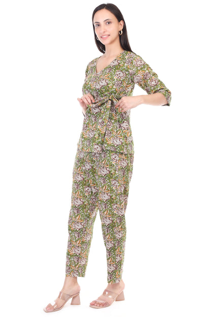 Handblock cotton coord set