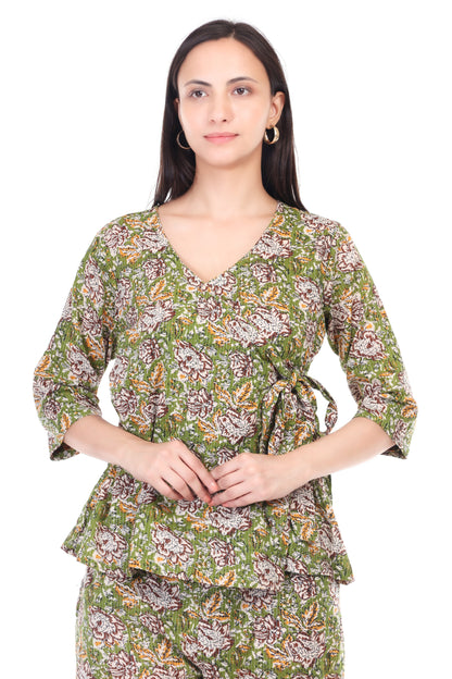 Handblock cotton coord set