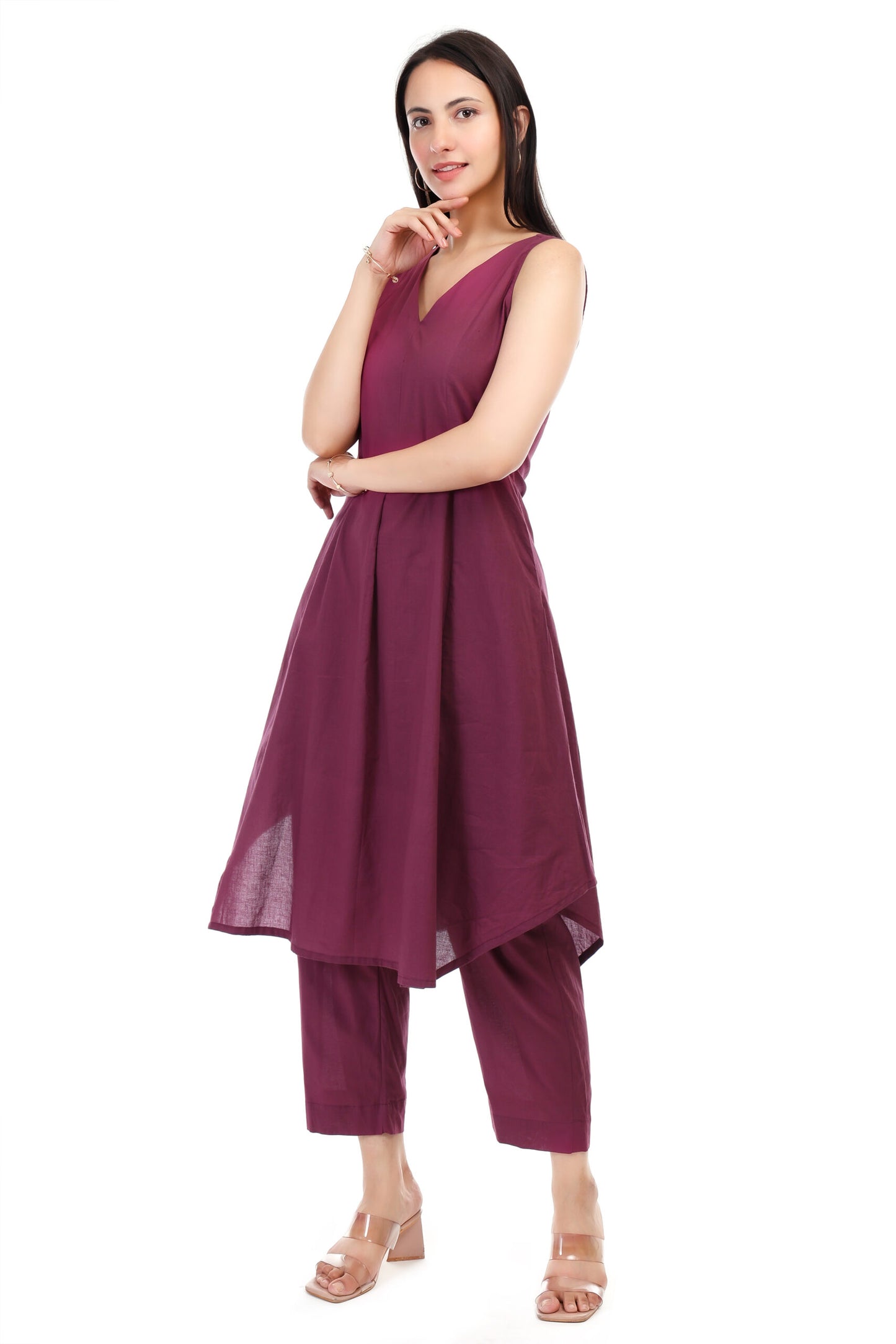 Jamuni Colour Cambric cotton kurta set