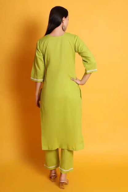 Cambric Cotton Kurta Set