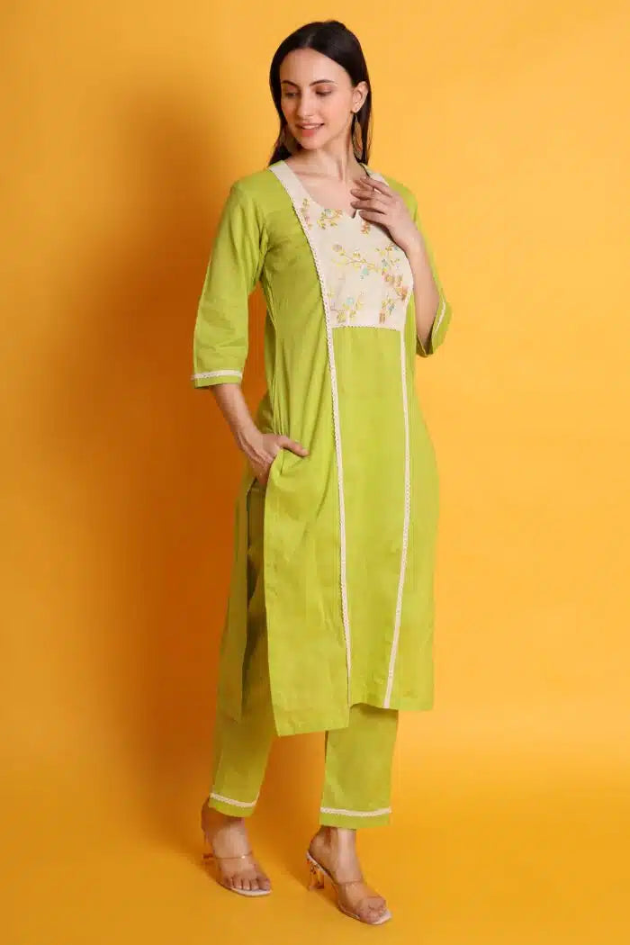 Cambric Cotton Kurta Set